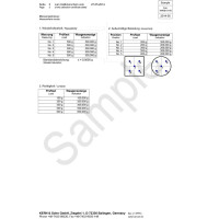 Kern Calibration Certificate for Scales and Balances up to 50kg Capacity Kern and Sohn - 3