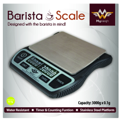 My Weigh Barista Rechargeable Scale 3000g x 0.1g My Weigh - 3