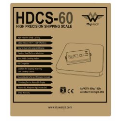 My Weigh HDCS Stainless Steel Heavy Duty Platform Scale 60kg or 150kg My Weigh - 3