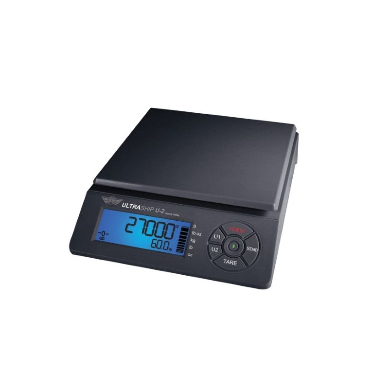 2-Pack My Weigh Ultraship 35 LB Electronic Digital Shipping Scales Black with Ultraship Power Supplies 