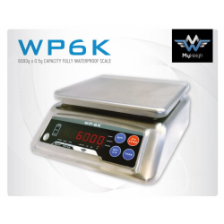 My Weigh WP6K IP68 Waterproof Stainless Steel Scale 6kg x 0.5kg
