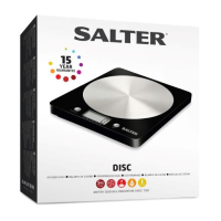 Salter 1036 Disc Kitchen Scale Black 5kg x 1g Salter Weighing Scales - 5