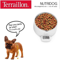 Terraillon Nutridog 2in1 Pet Feeding Scale c/w Stainless Steel Bowl 5kg x 1g