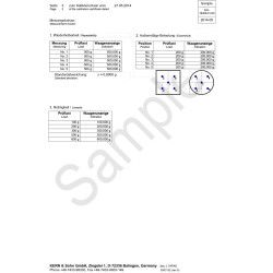 Kern Calibration Certificate for Scales and Balances over 50kg Capacity Kern and Sohn - 3